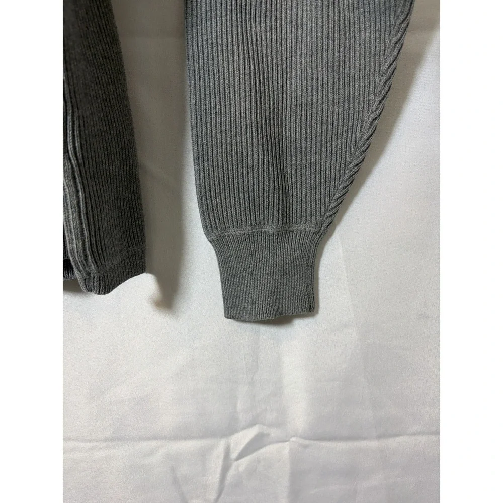 Eddie Bauer Men's Grey Ribbed Knit Cotton Pullover Crewneck Tall Large - Picture 2 of 14